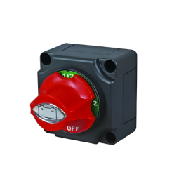 Durite 0-605-09 Rotary Marine Battery Isolator Off/1/1+2/2 with Removable Control Knob - 300A 48V PN: 0-605-09